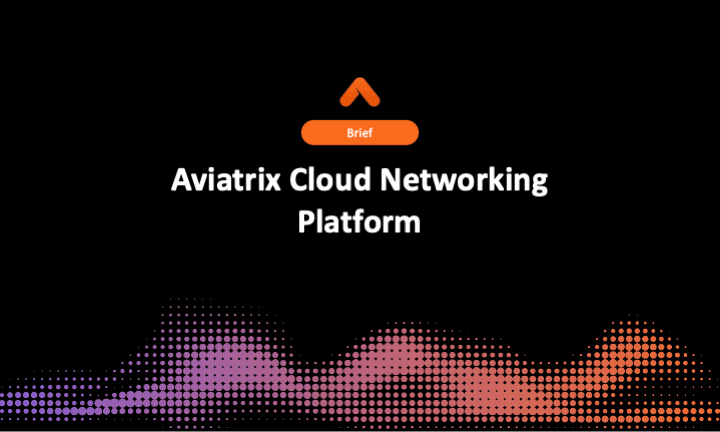 Aviatrix Cloud Networking Platform