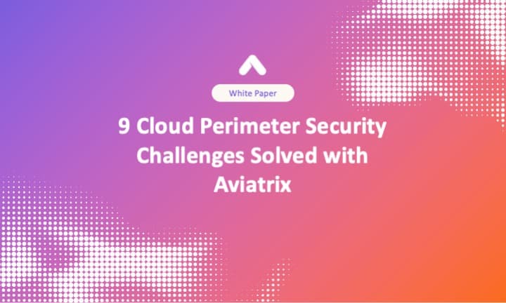 9 Cloud Perimeter Security Challenges Solved with Aviatrix